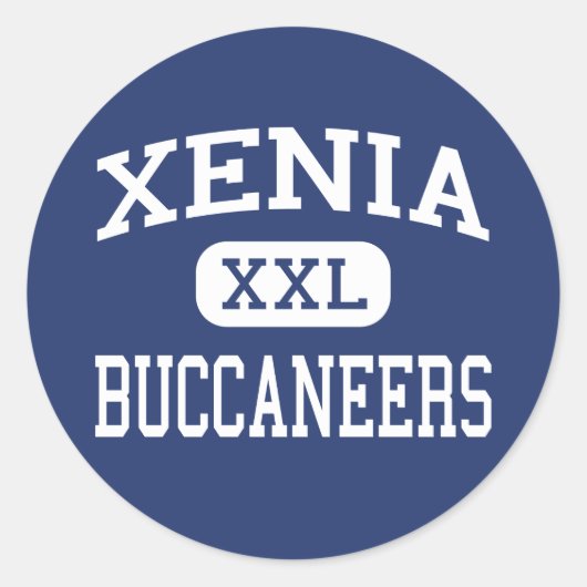 Xenia - Buccaneers - Middelbare school - Xenia Ohi Ronde Sticker (Voorkant)