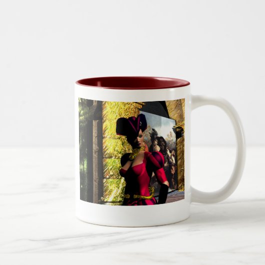 XENIA VERKLAART DE ORBITER VAN HYPERION TWEEKLEURIGE KOFFIEMOK (Rechts)