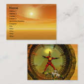 XENIA VS TITAN IN DE DESERT VAN HYPERION VISITEKAARTJE (Voorkant / Achterkant)