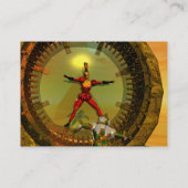 XENIA VS TITAN IN DE DESERT VAN HYPERION VISITEKAARTJE (Achterkant)