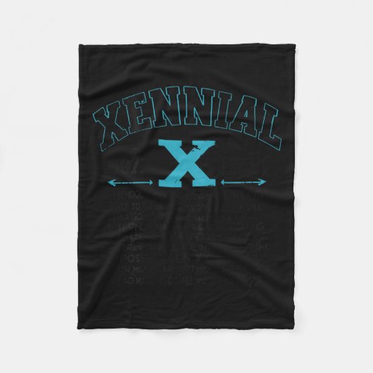 Xennial Generation X 1970s 1980s Millennial Gen X Fleece Deken (Voorkant)