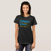 Xennial Generation X Millennial GenX Grappig Xenni T-shirt (Voorkant volledig)