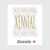 Xennial (Millenniumjaar) Sticker (Vel)