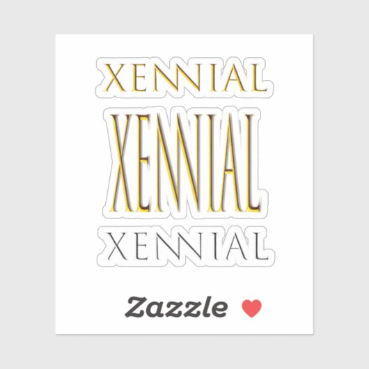 Xennial (Millenniumjaar) Sticker (Vel)