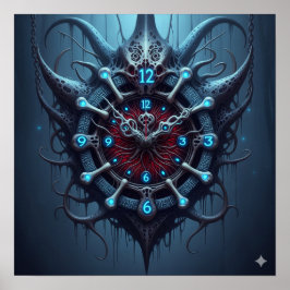 Xeno Art Clock Poster