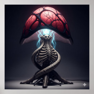 Xeno Art tafellamp Poster