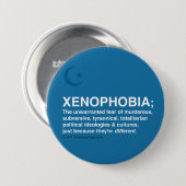 Xenofobie gedefinieerd ronde button 7,6 cm (Voorkant /achterkant)