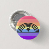 Xenogender Button (zwart) (Voorkant /achterkant)