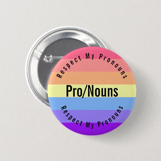  Xenogender Flag Pronouns Button (Voorkant /achterkant)