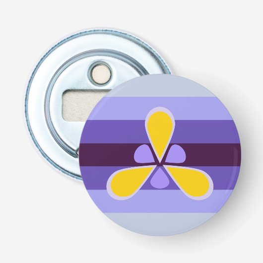 Xenogender Iris knop flesopener Button Flesopener (Voorkant)