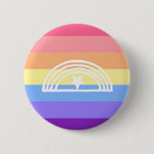 Xenogender pride ronde button 5,7 cm (Voorkant)