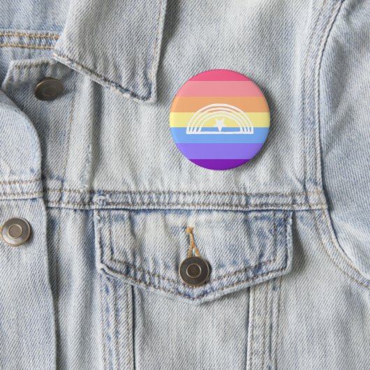 Xenogender pride ronde button 5,7 cm (In situ)