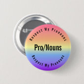 Xenogender Pronouns Button (Voorkant /achterkant)