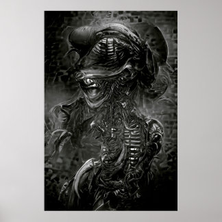 Xenomorf B&W Poster