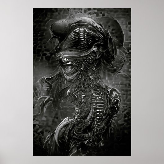 Xenomorf B&W Poster (Voorkant)