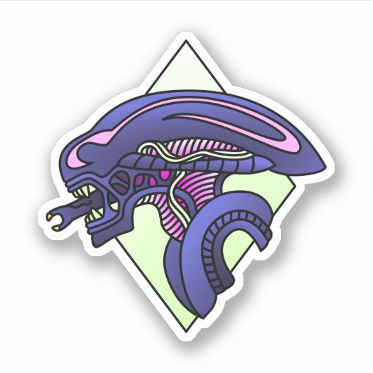 Xenomorf Sticker (Voorkant)