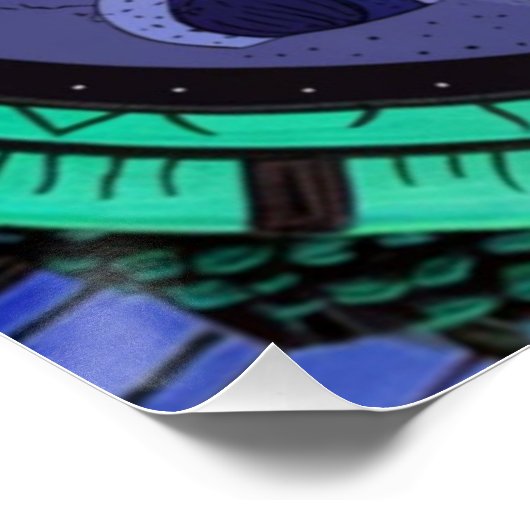 Xenomul Gateway Surreal Glossy-Poster Perfect Poster (Hoek)