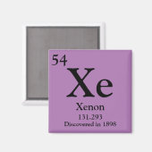 Xenon Periodiek Tabel Magneet (Voorkant / Achterkant)