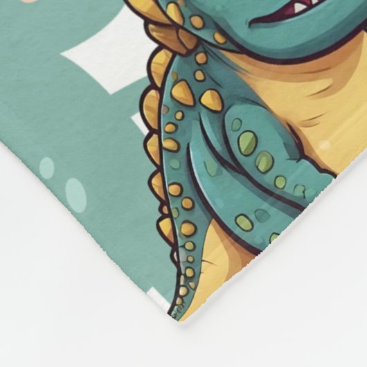 Xenotarsosaurus dinosaurus Schattige Kawaii Fleece Deken (Hoek)