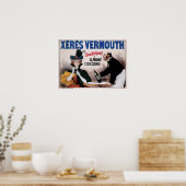 Xeres Vermouth  Wine Drink en Art Poster (Keuken)