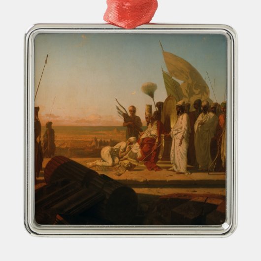 Xerxes bij Hellespont Metalen Ornament (Voorkant)