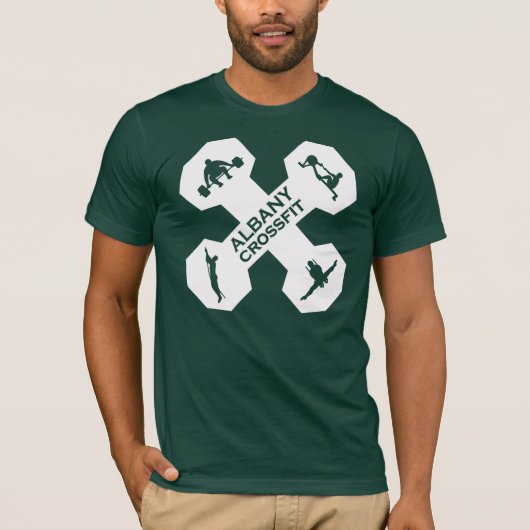 Xfit Dumbell Logo White T-shirt (Voorkant)