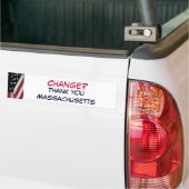 XG-Change? Dank je Massachusetts. Bumpersticker (Op Truck)