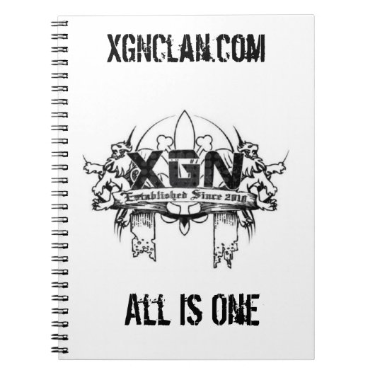 XGN-laptop! Notitieboek (Voorkant)