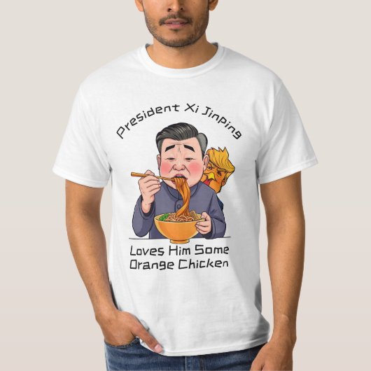 Xi Jinping houdt van Oranje kippen T-shirt (Voorkant)