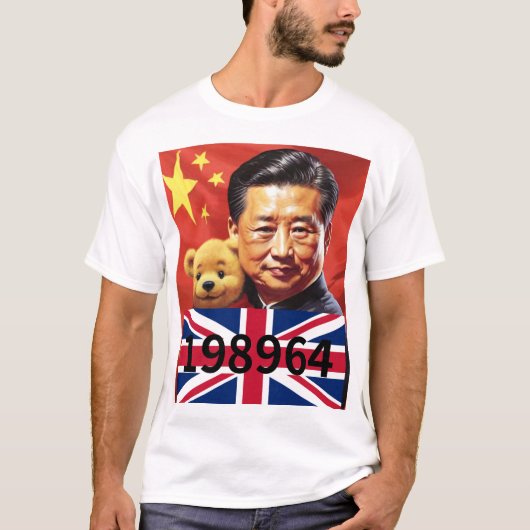 XI JINPING & WINNIE POOH, CHINA CCP 198964 BRITSE T-SHIRT (Voorkant)