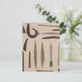 XI Voorwerpen van bot, Zuid-Californië Briefkaart (Staand voorkant)