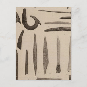 XI Voorwerpen van bot, Zuid-Californië Briefkaart