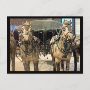 xi'an bronzen paarden briefkaart