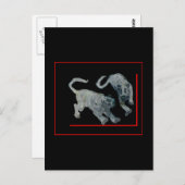 Xian China 2002 Ghost Tigers Red Boarder Gibney Briefkaart (Voorkant / Achterkant)