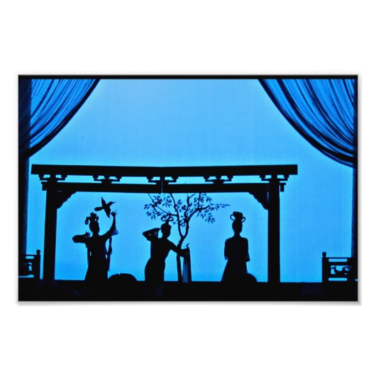 Xi'an Show Silhouette Foto Afdruk (Voorkant)