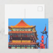 Xi'An Stadsmuur Gebouw Briefkaart (Voorkant / Achterkant)