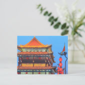 Xi'An Stadsmuur Gebouw Briefkaart (Staand voorkant)