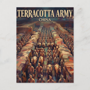 Xi'an Terracotta Leger China Briefkaart