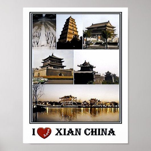 Xian Terracotta Warrios Museum - Bell Tower - Poster (Voorkant)