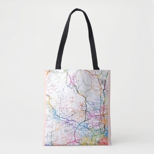Xianyang China Stadkaart Tote Bag (Voorkant)