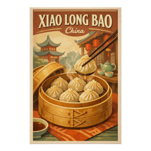 Xiao Long Bao, China reizen Perfect Poster