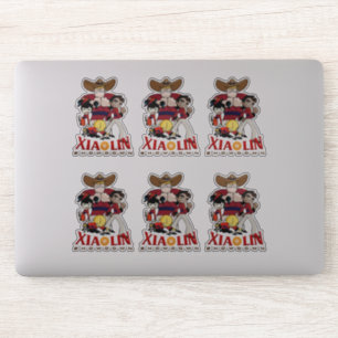Xiaolin Showdown   8"x 8"- Glanzend Transparant Sticker