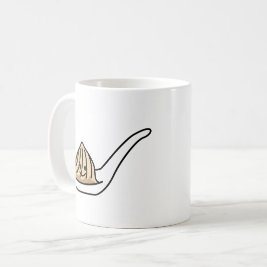 Xiaolongbao Chinese Soup Dumpling Dim Sum Bun Koffiemok (Voorkant links)