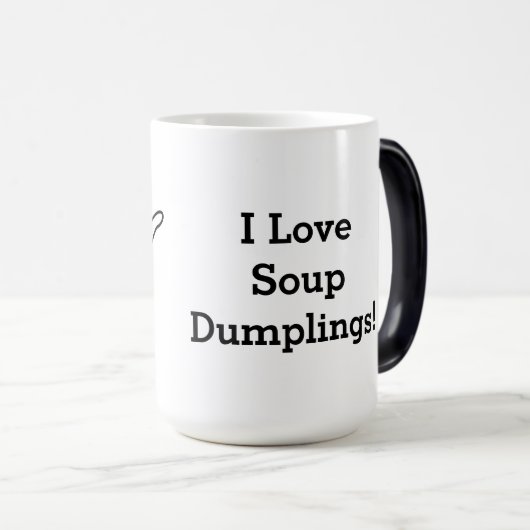 Xiaolongbao Chinese Soup Dumpling Dim Sum Bun Magische Mok (Voorkant rechts)