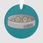 Xiaolongbao Chinese Soup Dumpling Dim Sum Bun Ornament (voorkant)
