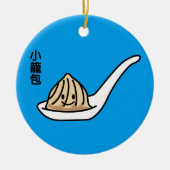 Xiaolongbao Chinese Soup Dumpling Sum Bun Keramisch Ornament (Voorkant)