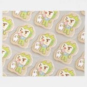 XiaoTieJun Icing Cookies Fleece Deken (Voorkant (Horizontaal))