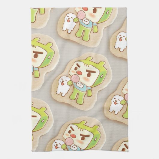 XiaoTieJun Icing Cookies Theedoek (Verticaal)