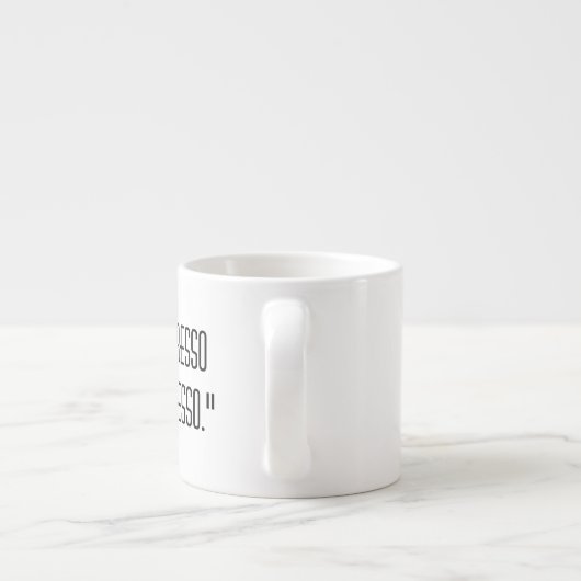 Xícara de expresso com frase espresso kop (Achterkant)