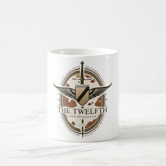 XII Desert Camo Coffee Mok - 11oz (Center)